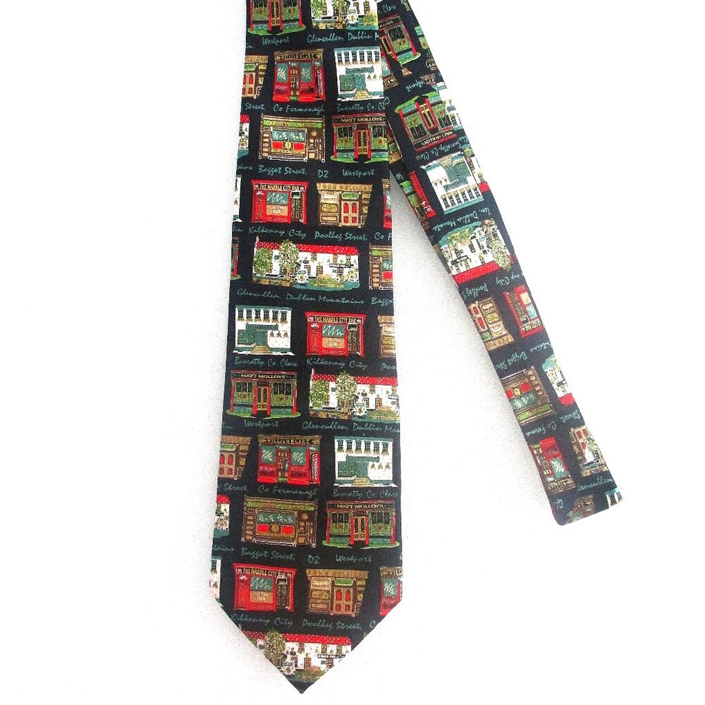 "Pubs of Ireland" (NWOT) Men's Silk Tie